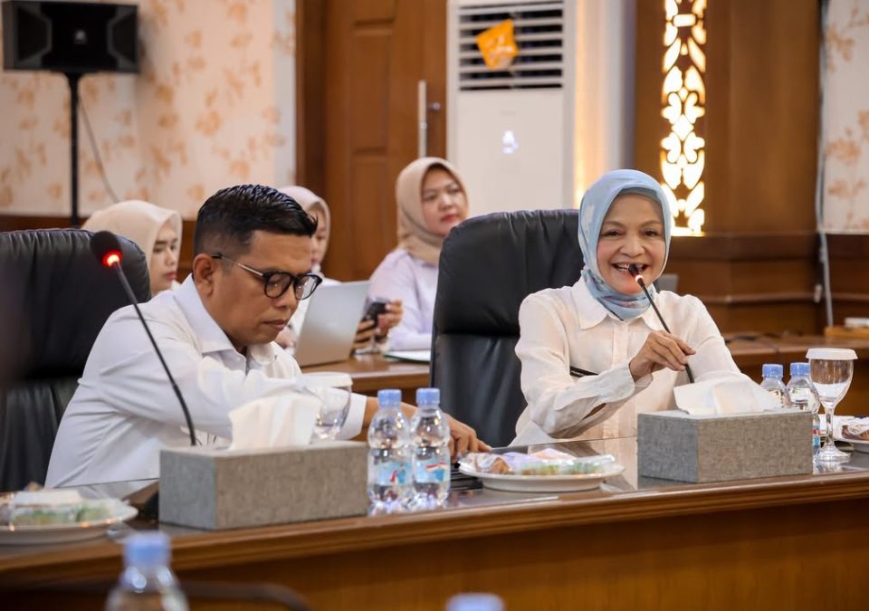 Kepala Dinas Kesehatan Provinsi Banten Hj Ati Pramudji Hastuti memberikan keterangan resmi mengenai pentingnya program Keluarga Berencana